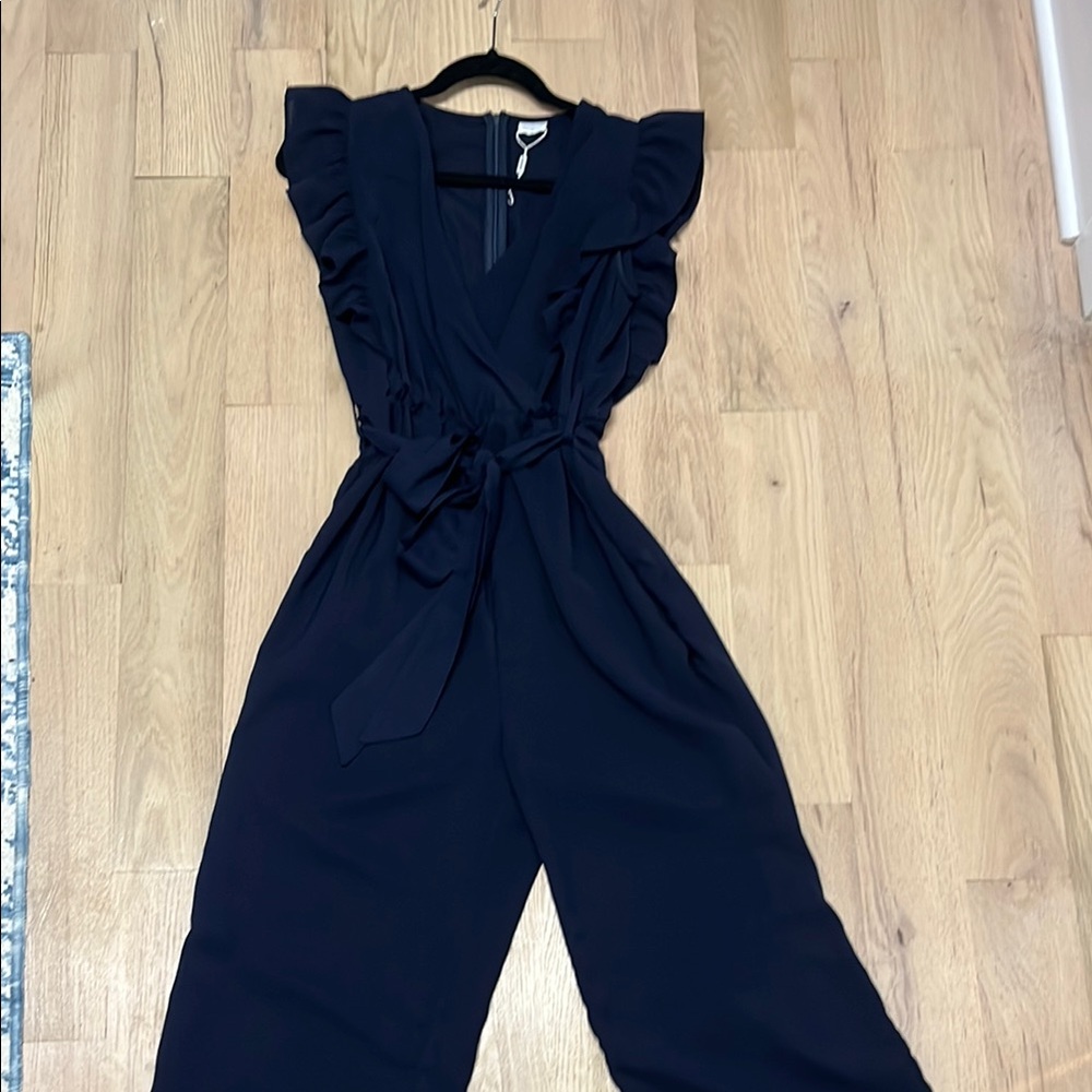 Blue Sleeveless Sheath Jumpsuit for Cocktail Nights